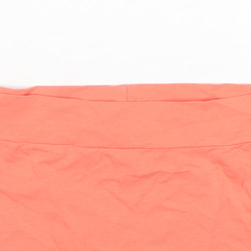ASOS Womens Orange Cotton Cropped Tank Size 8 Off the Shoulder
