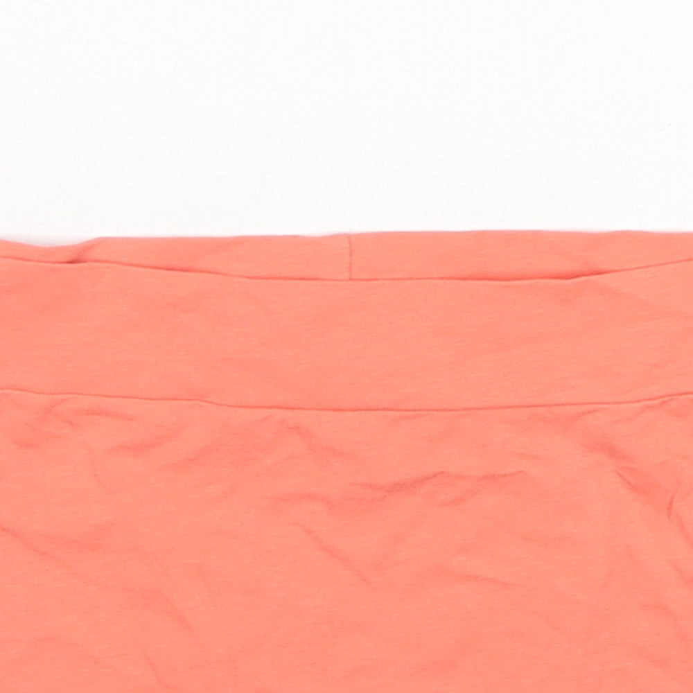 ASOS Womens Orange Cotton Cropped Tank Size 8 Off the Shoulder