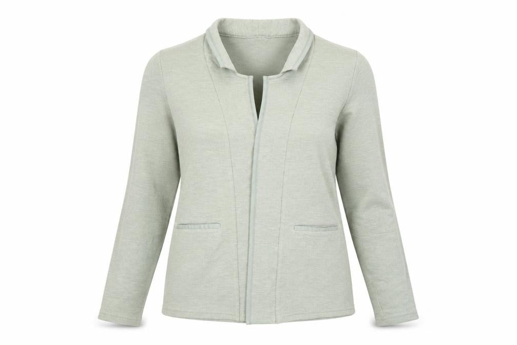 New Look Womens Green V-Neck Cotton Cardigan Jumper Size 12