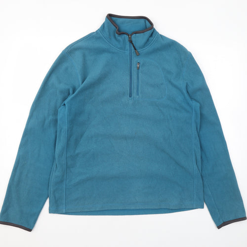 Marks and Spencer Mens Blue Polyester Pullover Sweatshirt Size S