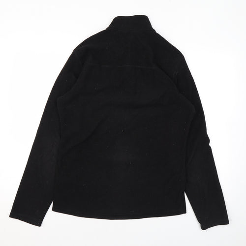 DECATHLON Womens Black Polyester Pullover Sweatshirt Size S Zip