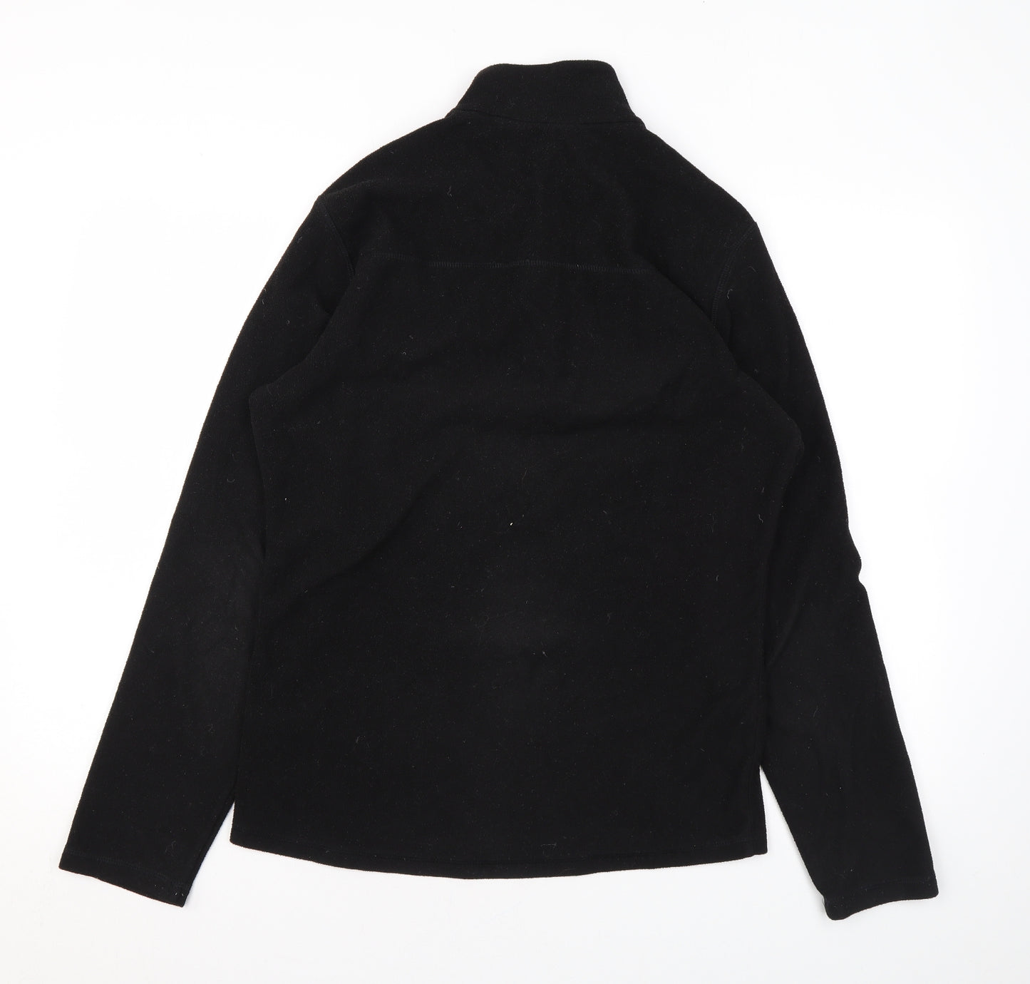 DECATHLON Womens Black Polyester Pullover Sweatshirt Size S Zip