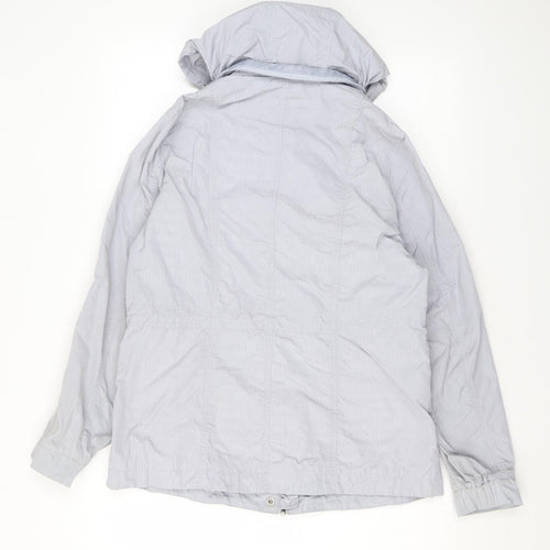 Per Una Womens Grey Rain Coat Coat Size 12 Zip