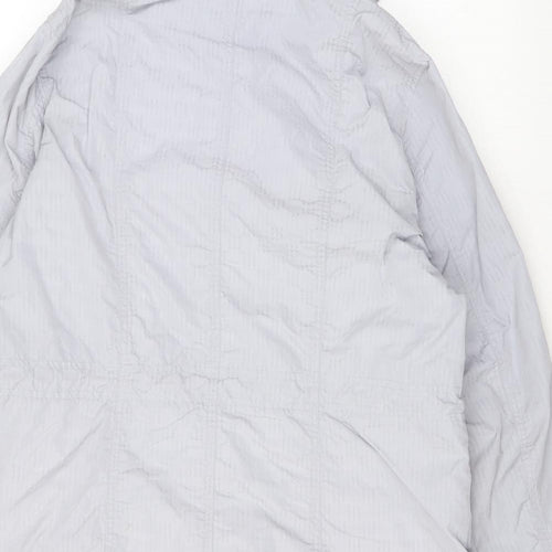 Per Una Womens Grey Rain Coat Coat Size 12 Zip