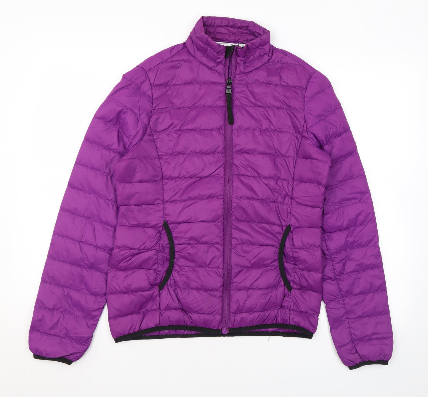 TOG24 Womens Purple Puffer Jacket Coat Size 10 Zip