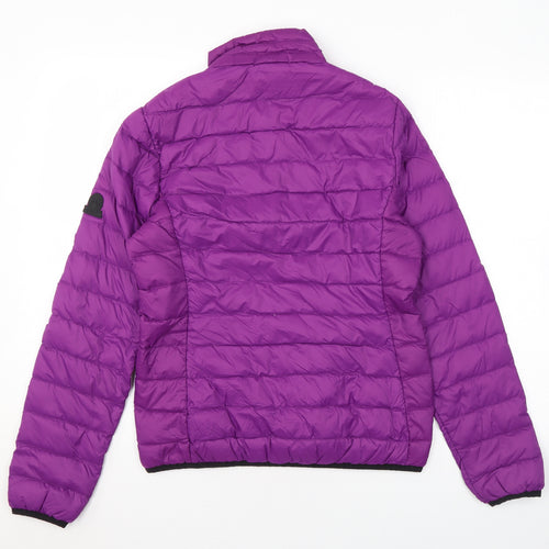 TOG24 Womens Purple Puffer Jacket Coat Size 10 Zip