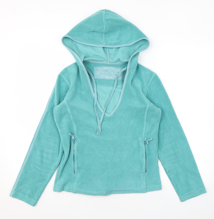 Marks and Spencer Womens Blue Polyester Pullover Hoodie Size 8 Pullover