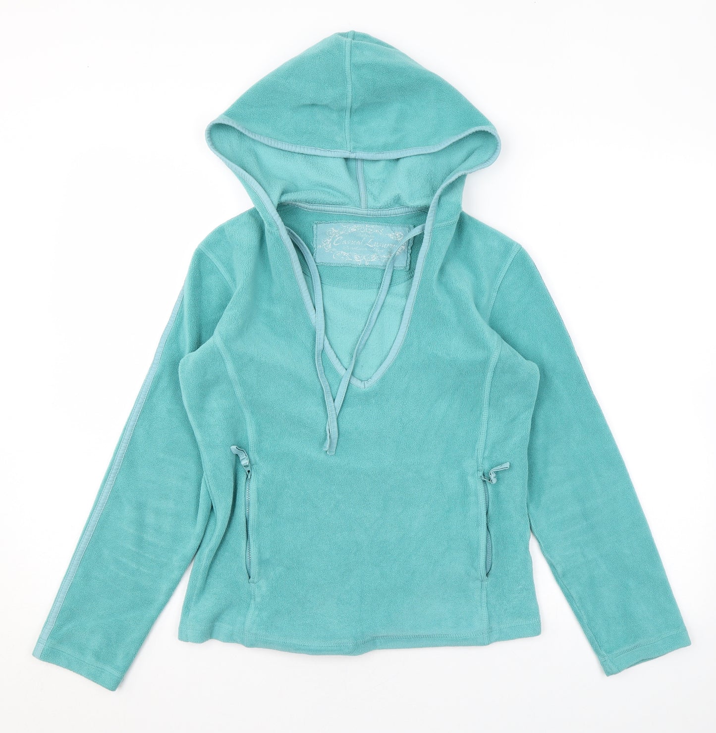 Marks and Spencer Womens Blue Polyester Pullover Hoodie Size 8 Pullover