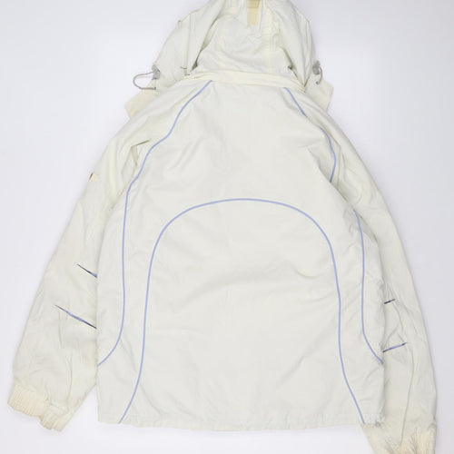 Trespass Womens Ivory Rain Coat Coat Size L Zip