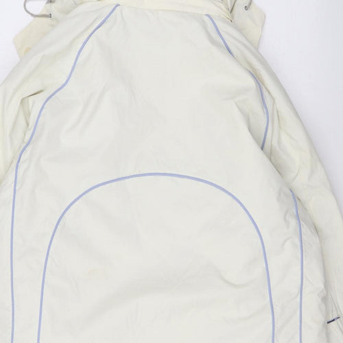 Trespass Womens Ivory Rain Coat Coat Size L Zip