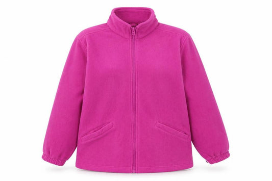 Front view of Snowdonia women’s pink jacket, size UK 14, zip