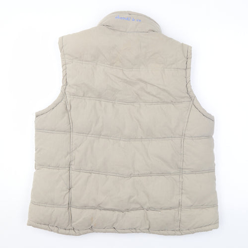 Thomas & Co Womens Beige Gilet Coat Size XL Zip