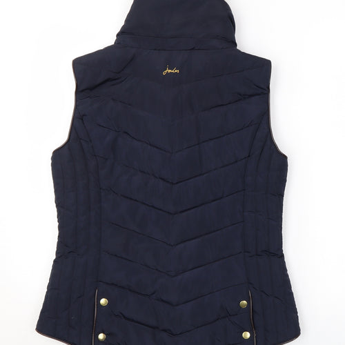 Joules Womens Blue Gilet Coat Size 12 Zip