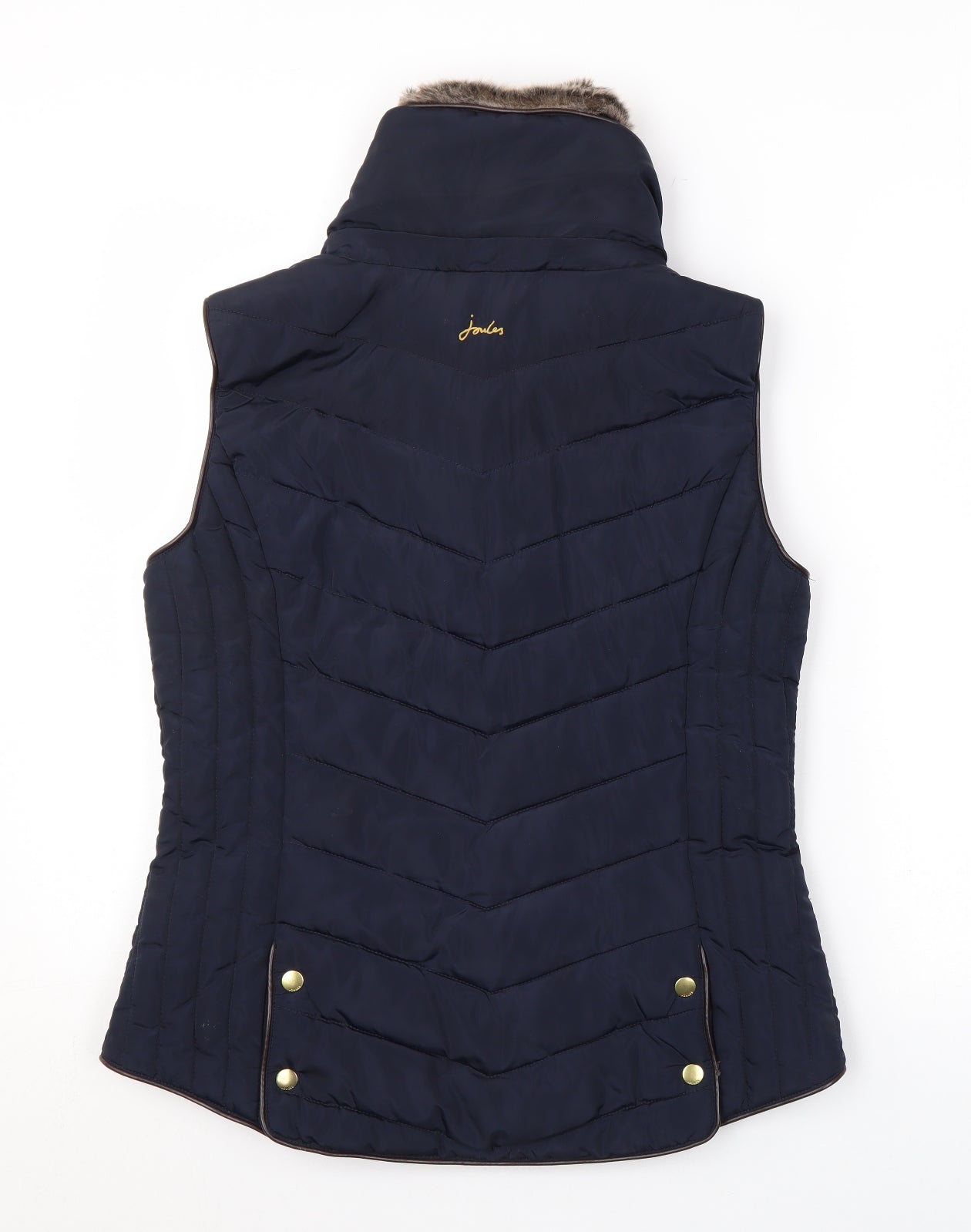 Joules Womens Blue Gilet Coat Size 12 Zip