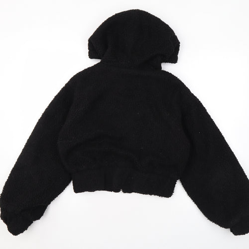 PRETTYLITTLETHING Womens Black Jacket Size 4 Zip