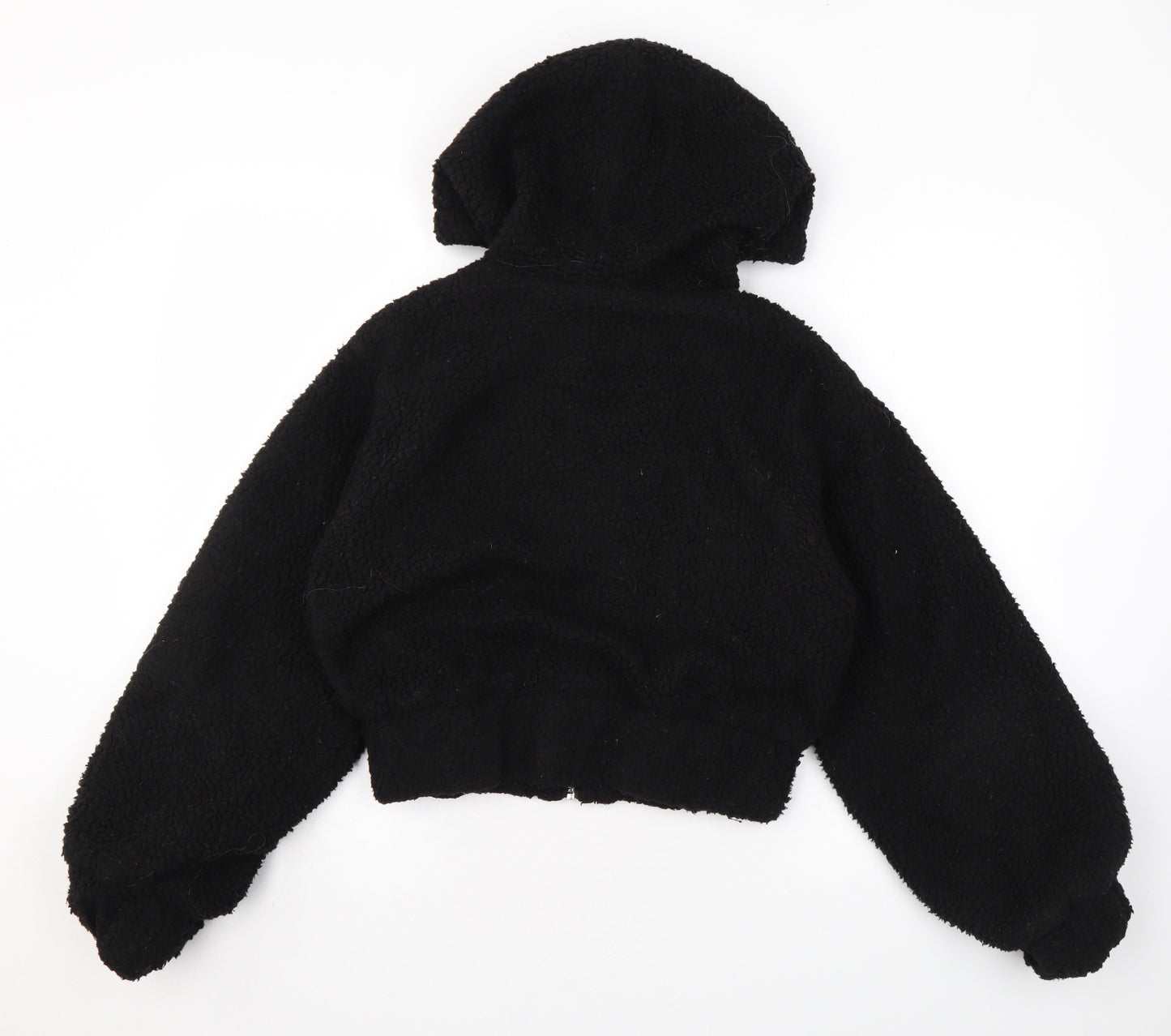 PRETTYLITTLETHING Womens Black Jacket Size 4 Zip