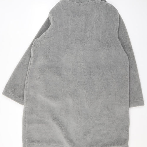 Yours Womens Grey Overcoat Coat Size 16 Button