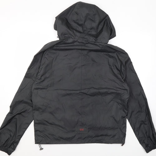 UI Mens Grey Rain Coat Jacket Size S Zip