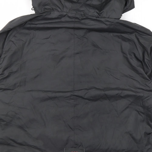 UI Mens Grey Rain Coat Jacket Size S Zip
