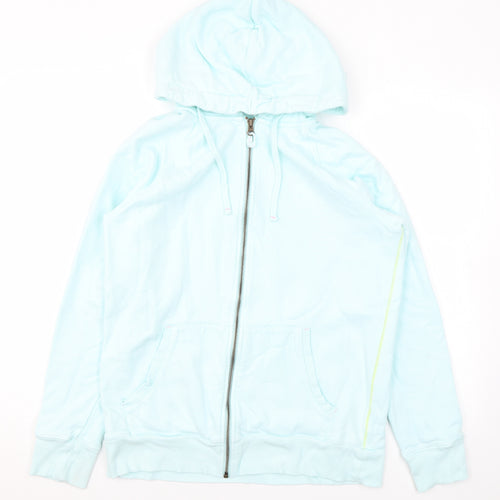 White Stuff Womens Blue Cotton Full Zip Hoodie Size XS Zip