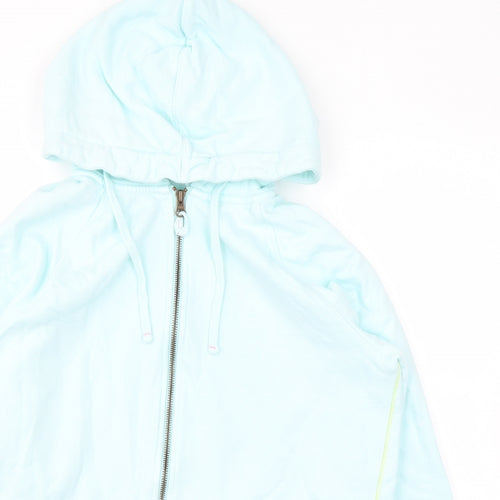 White Stuff Womens Blue Cotton Full Zip Hoodie Size XS Zip