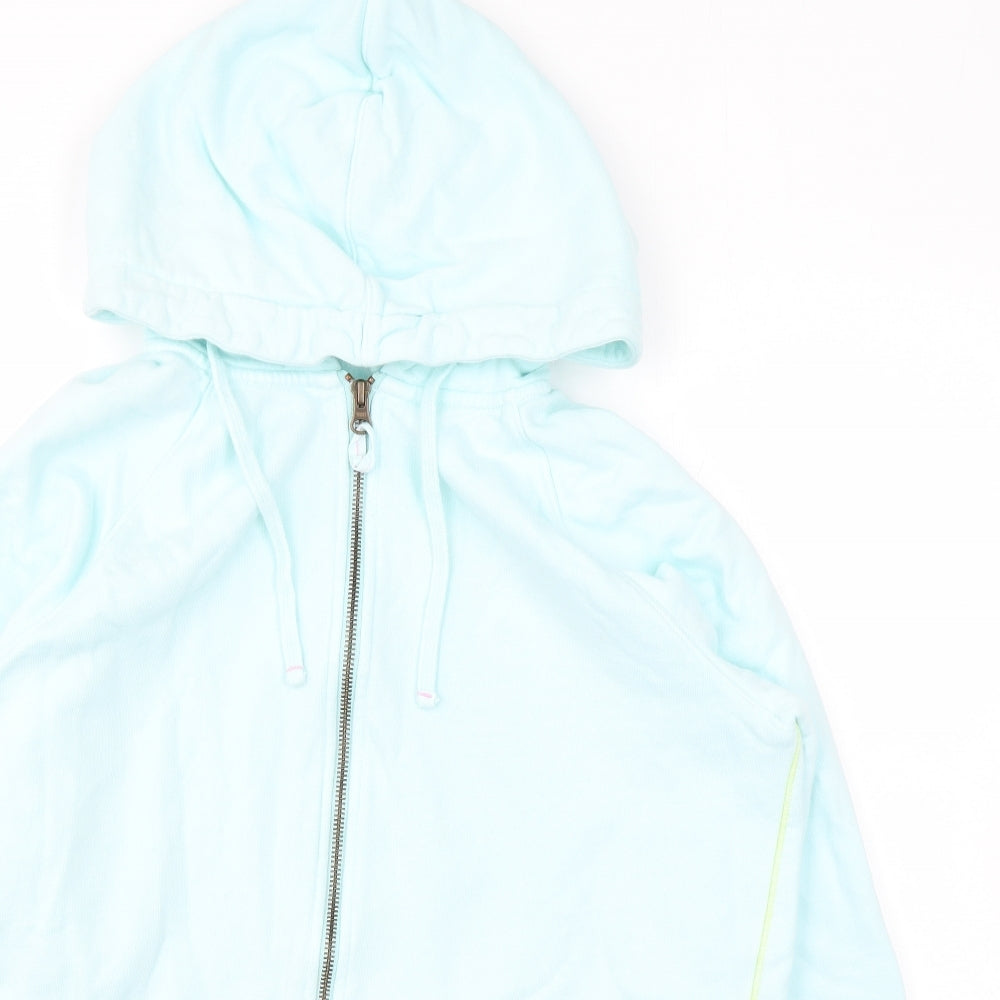 White Stuff Womens Blue Cotton Full Zip Hoodie Size XS Zip