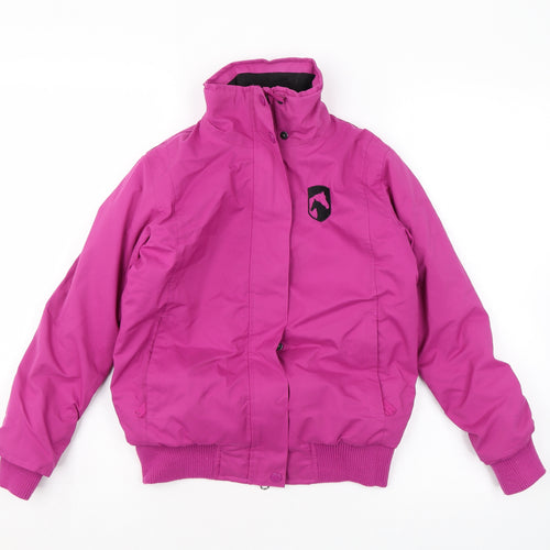 Requisite Girls Pink Rain Coat Coat Size 7-8 Years Zip