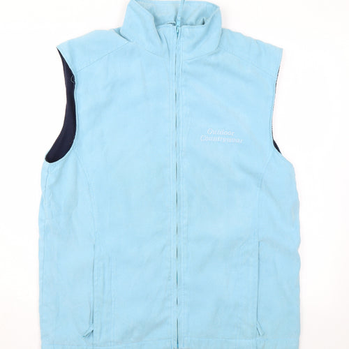 Outdoor Countrywear Womens Blue Gilet Coat Size S Zip