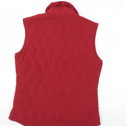 Jack Murphy Womens Red Gilet Coat Size 10 Zip