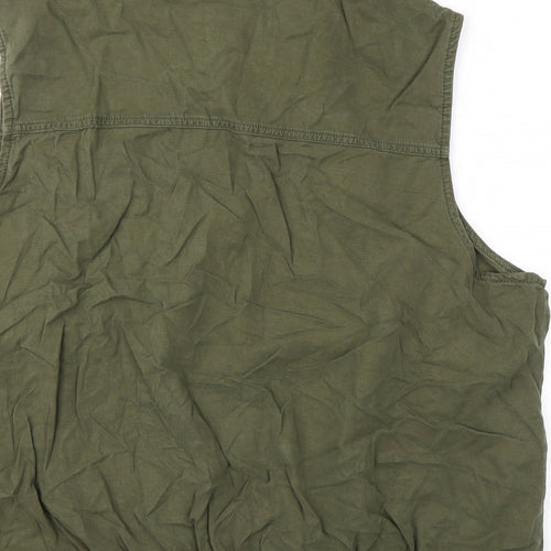 Marks and Spencer Womens Green Gilet Coat Size 20 Zip