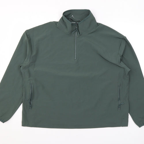 Good Move Womens Green Polyester Pullover Sweatshirt Size 18 Zip