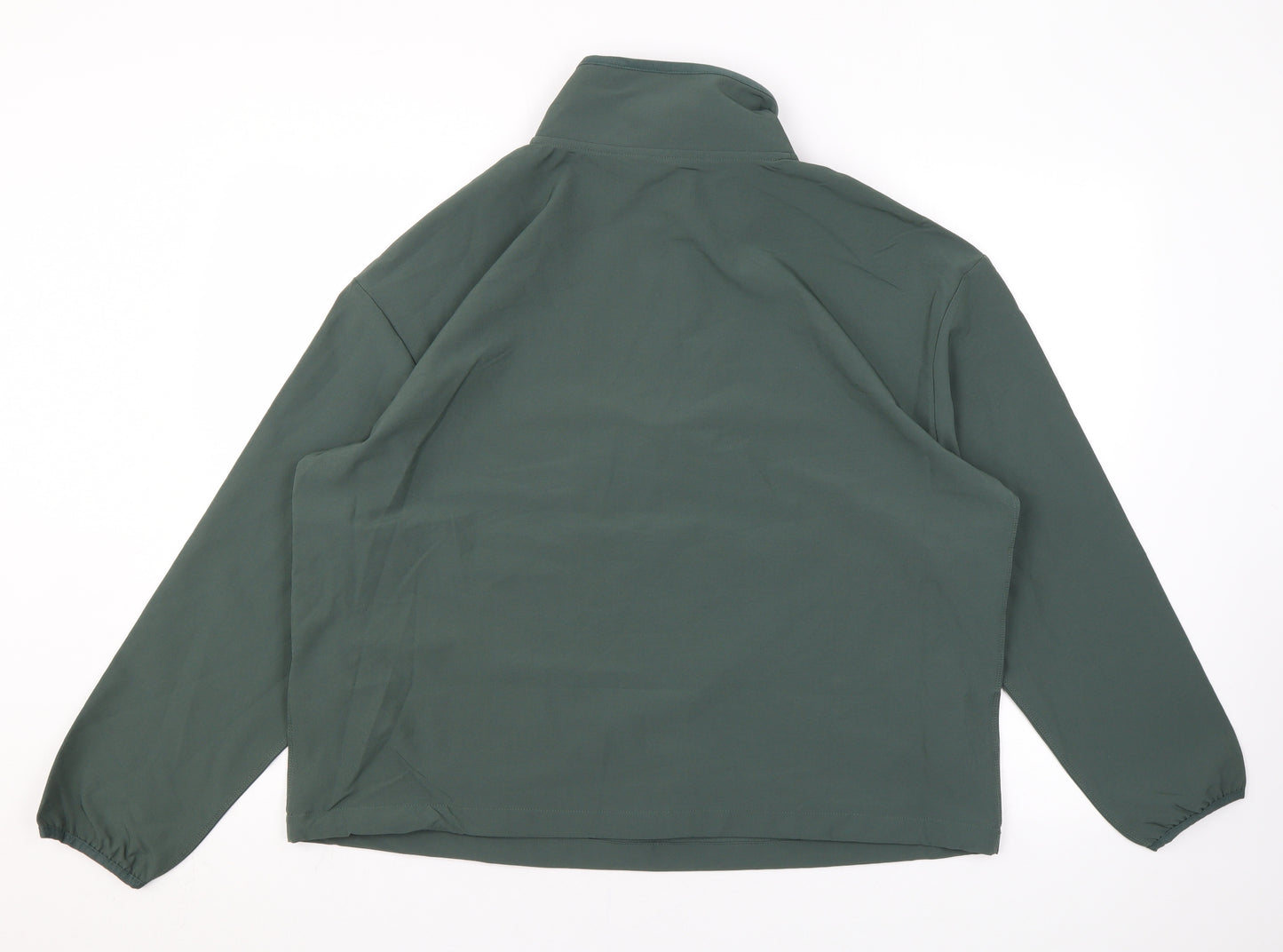 Good Move Womens Green Polyester Pullover Sweatshirt Size 18 Zip