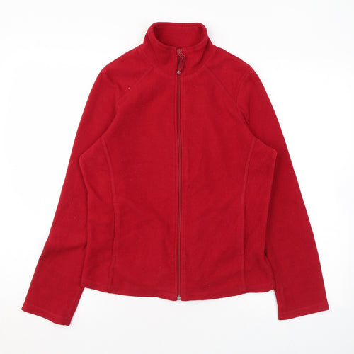 ILA Womens Red Jacket Size 10 Zip