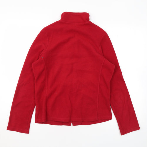ILA Womens Red Jacket Size 10 Zip