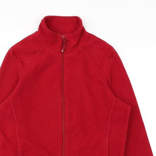 ILA Womens Red Jacket Size 10 Zip