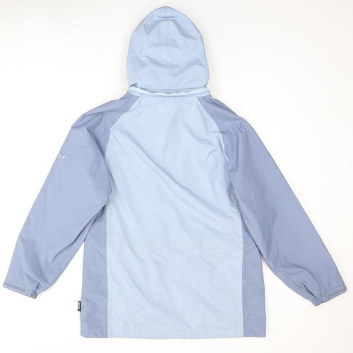 Regatta Womens Blue Rain Coat Coat Size 10 Zip