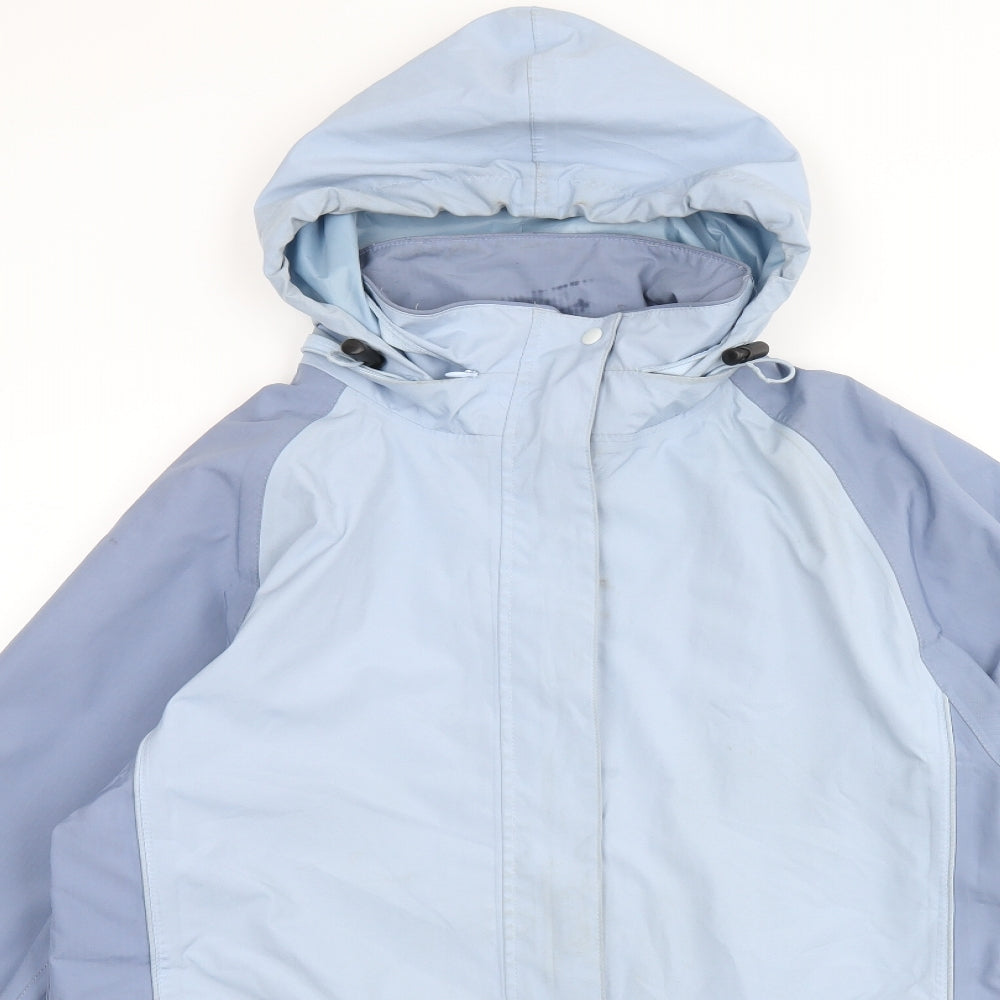 Regatta Womens Blue Rain Coat Coat Size 10 Zip