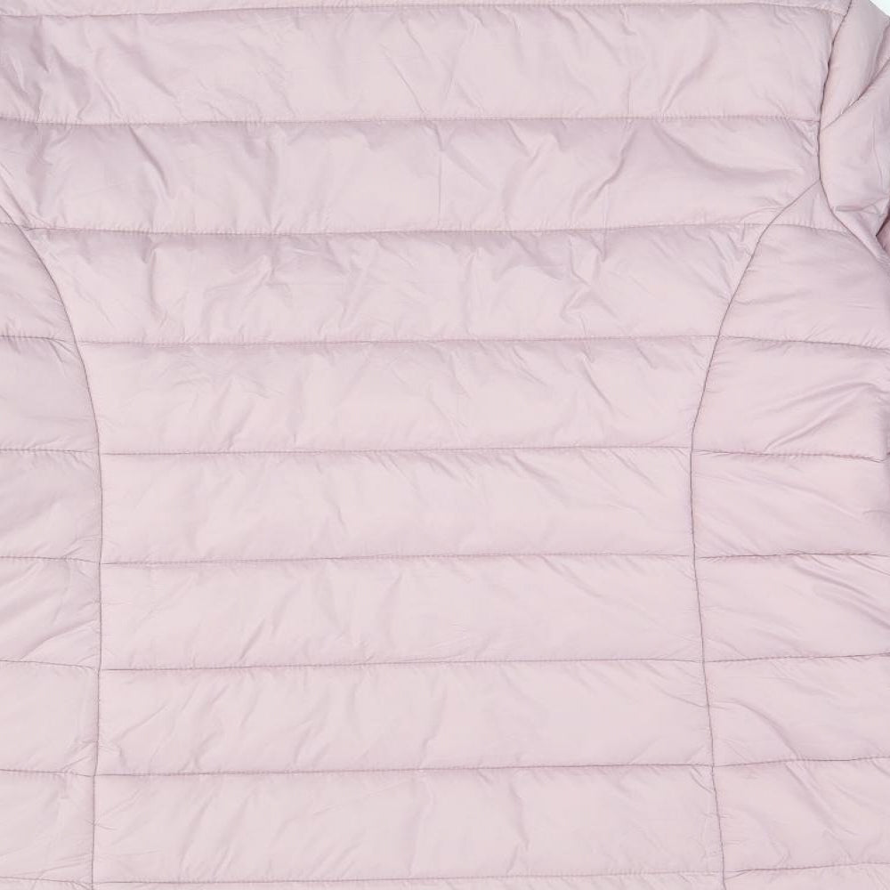 Mountain Warehouse Womens Pink Puffer Jacket Coat Size 18 Zip