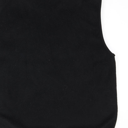 Lands' End Womens Black Gilet Jacket Size L Zip
