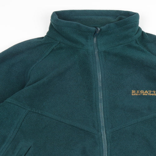 Regatta Mens Green Polyester Full Zip Sweatshirt Size S