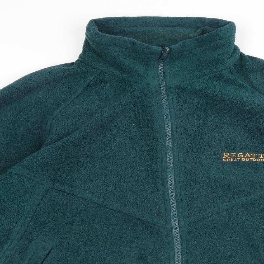 Regatta Mens Green Polyester Full Zip Sweatshirt Size S