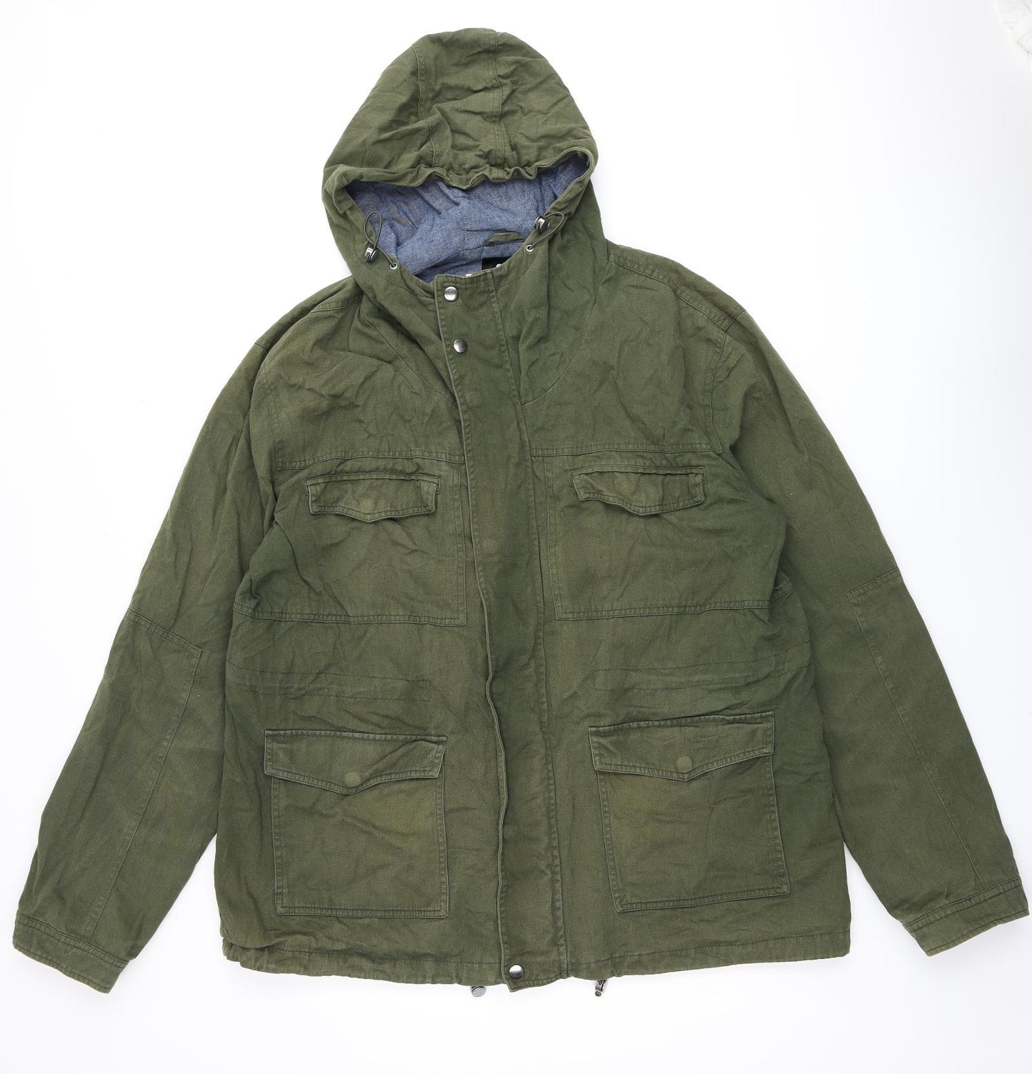 Very Womens Green Overcoat Coat Size 2XL Zip