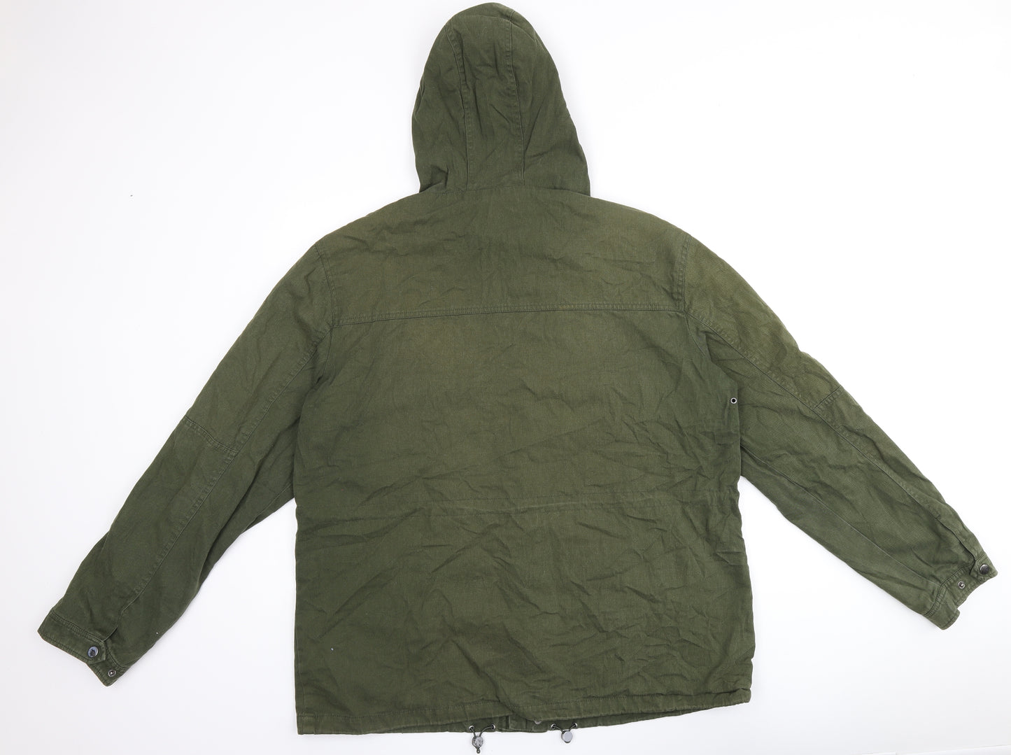 Very Womens Green Overcoat Coat Size 2XL Zip