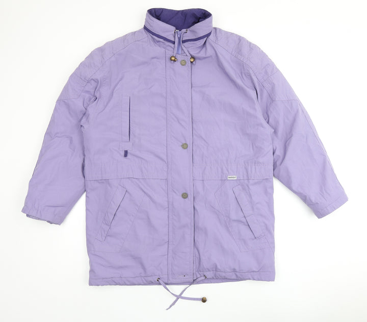 Sympatex Womens Purple Overcoat Coat Size 14 Zip