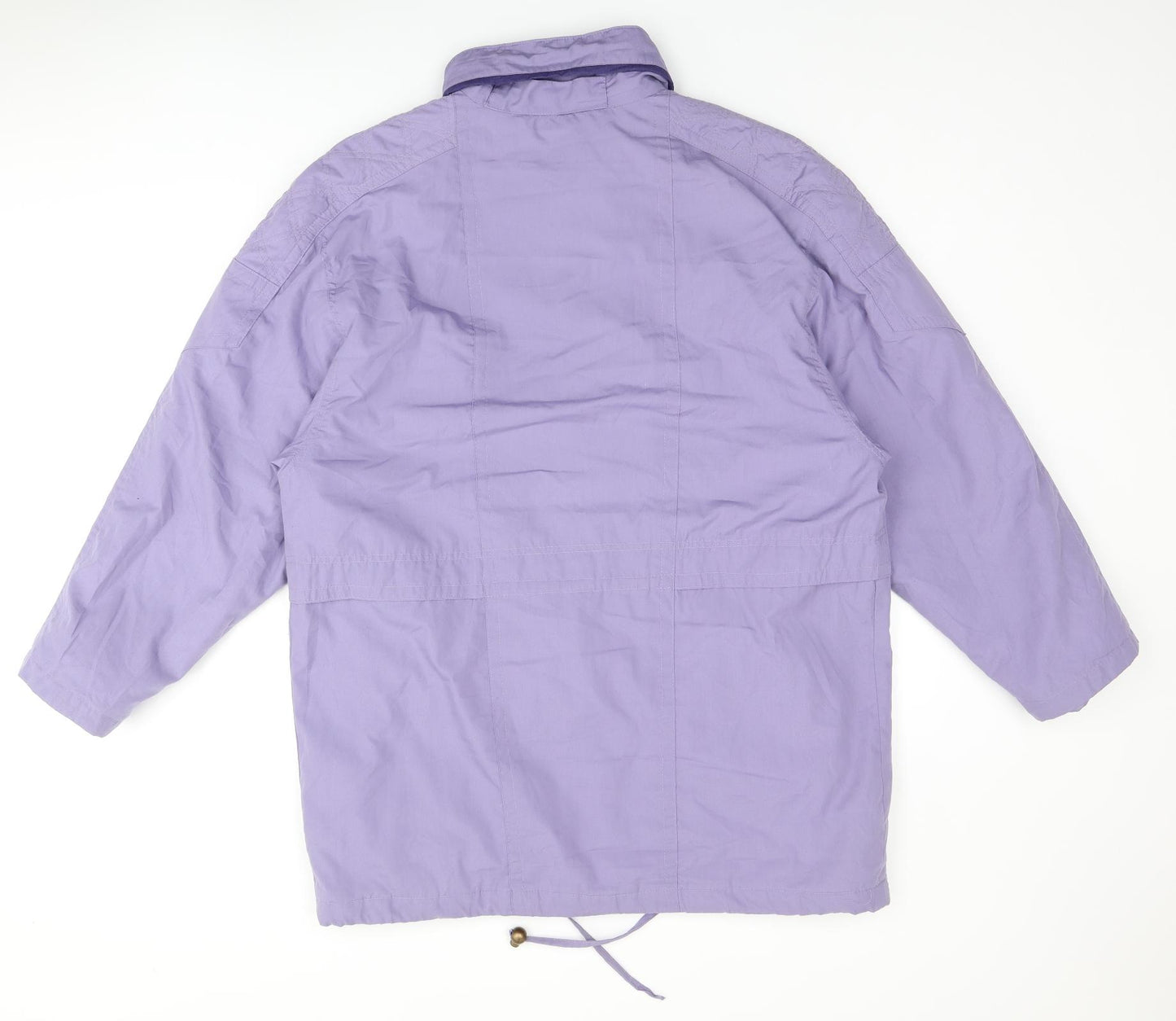 Sympatex Womens Purple Overcoat Coat Size 14 Zip
