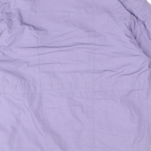 Sympatex Womens Purple Overcoat Coat Size 14 Zip