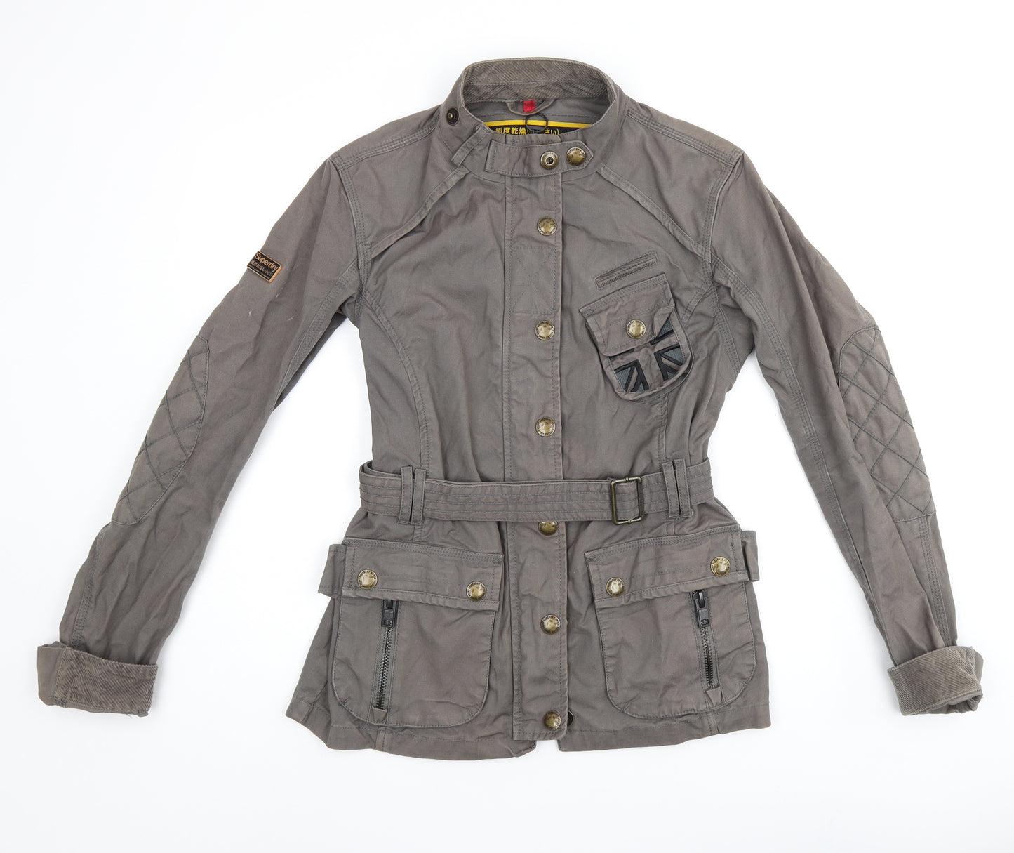 Superdry Womens Green Jacket Coat Size M Zip