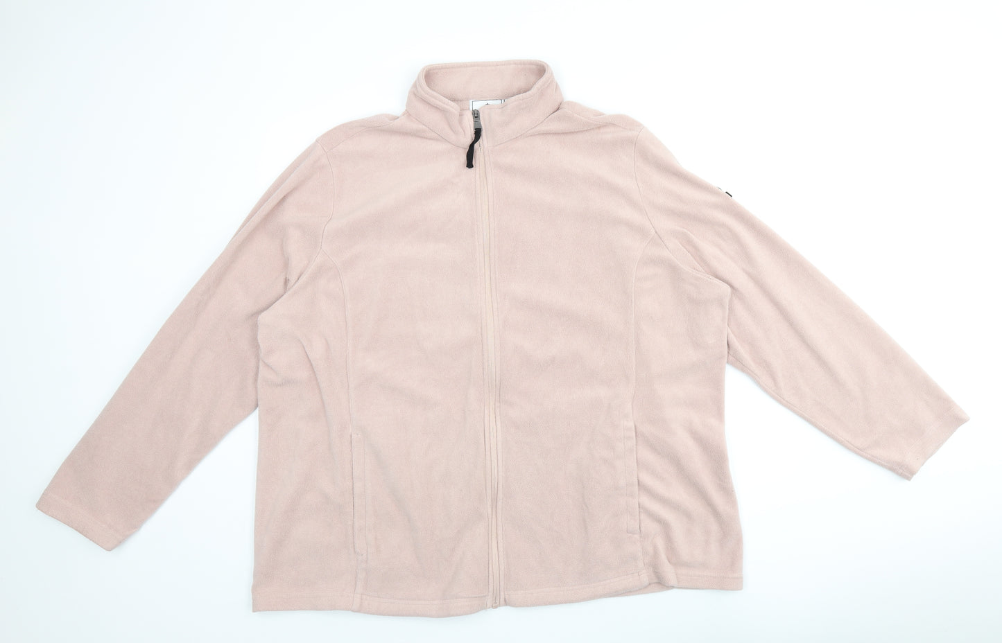 TOG24 Womens Pink Polyester Full Zip Sweatshirt Size 22 Zip