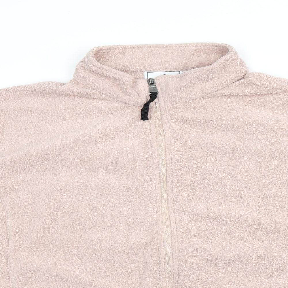 TOG24 Womens Pink Polyester Full Zip Sweatshirt Size 22 Zip