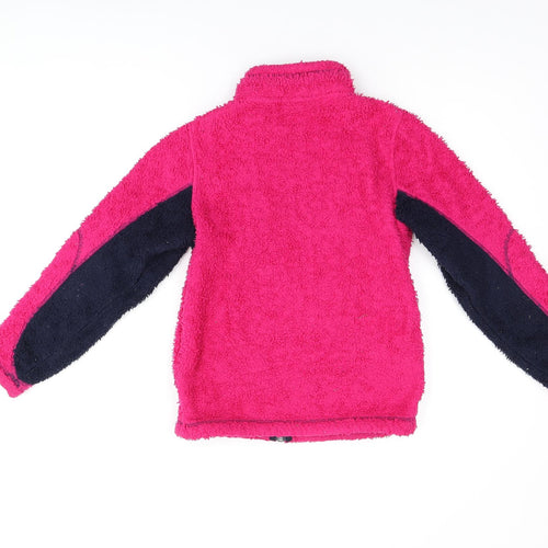 TOG24 Girls Pink Polyester Full Zip Sweatshirt Size 9-10 Years Zip
